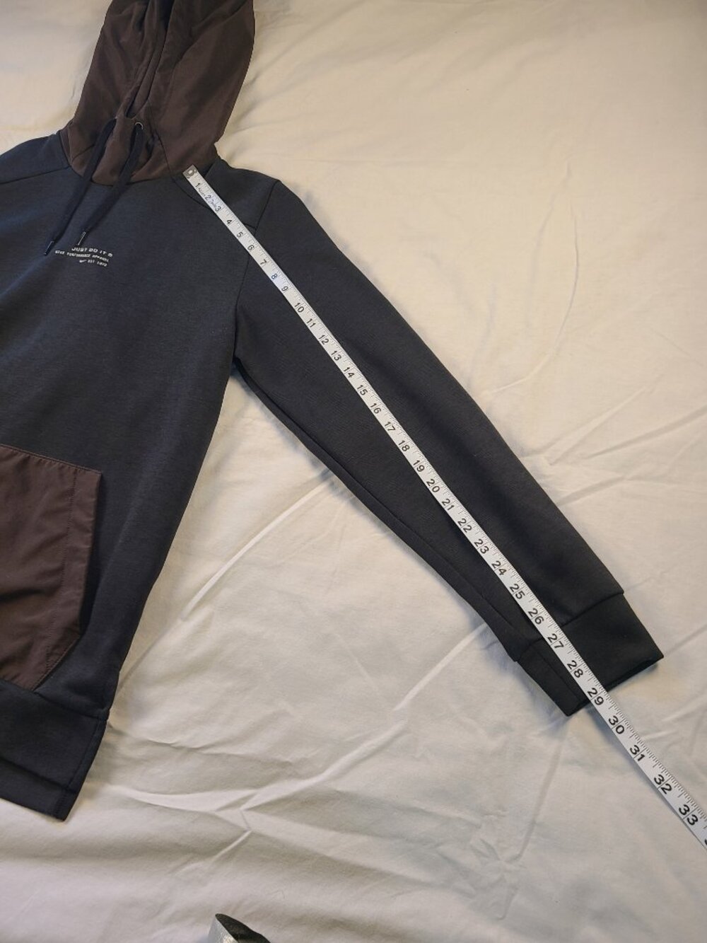 Nike Hooded Sweater Men's S DRI-Fit Black & Brown - Picture 10 of 11